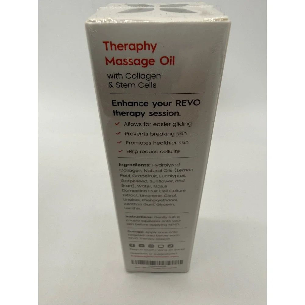 REVO Soothing Cream & Therapy Massage Oil Set Unisex‎ OS White Recovery Bundle
